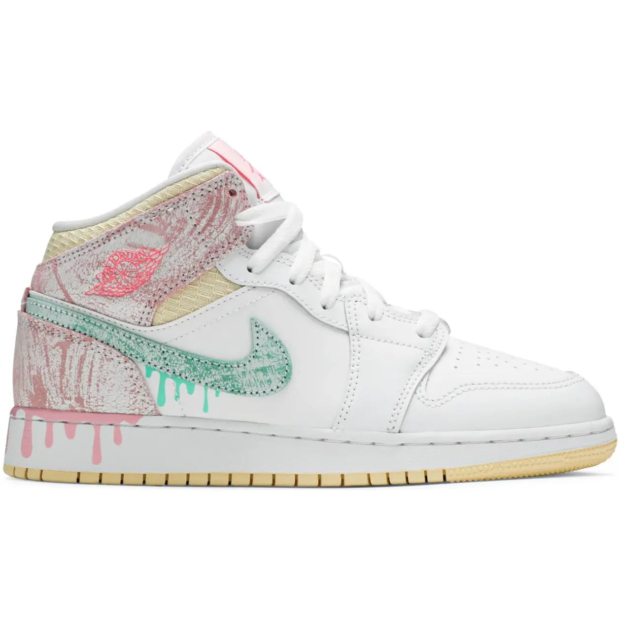 Air Jordan 1 Mid SE Ice Cream „Paint Drip”