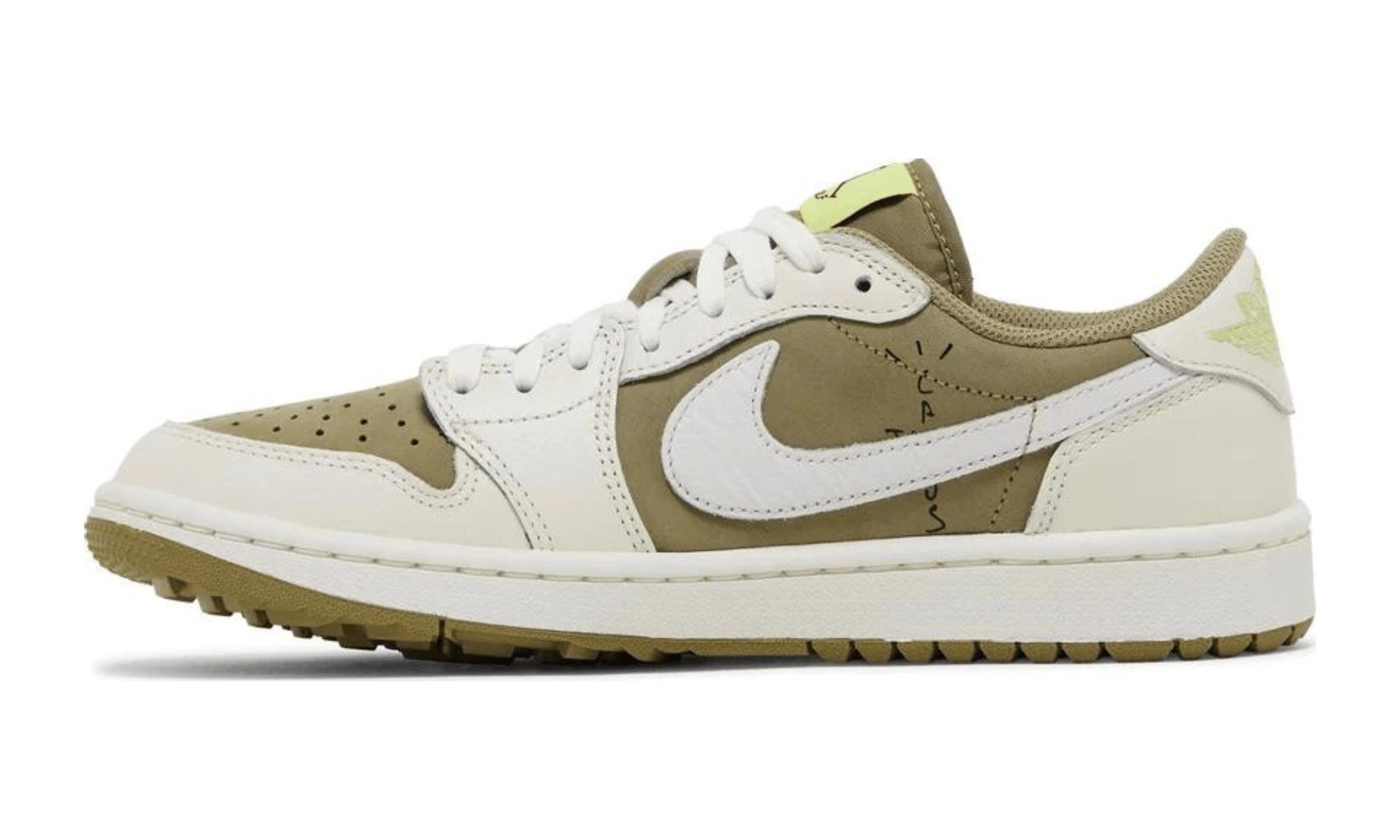 Air Jordan 1 Low x Travis Scott Golf Neutral Olive - Kicksite-FZ3124-200