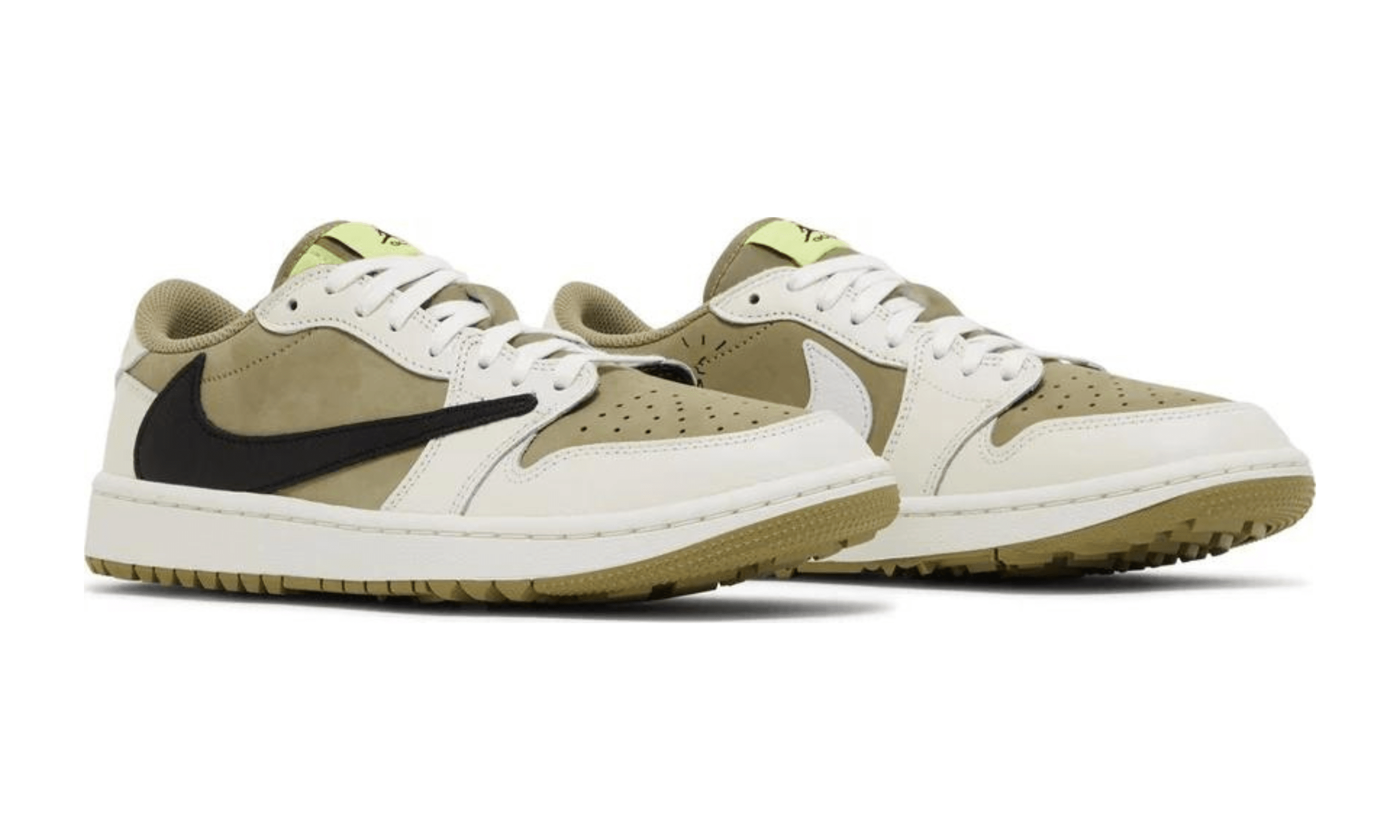 Air Jordan 1 Low x Travis Scott Golf Neutral Olive - Kicksite-FZ3124-200