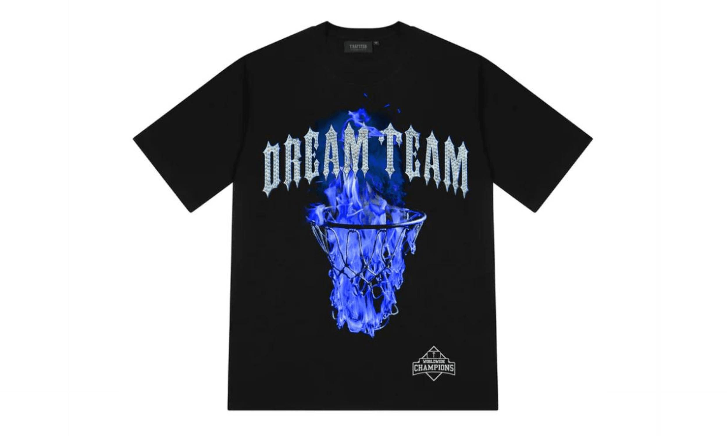 TRAPSTAR DREAM TEAM TEE BLACK BLUE - Kicksite -