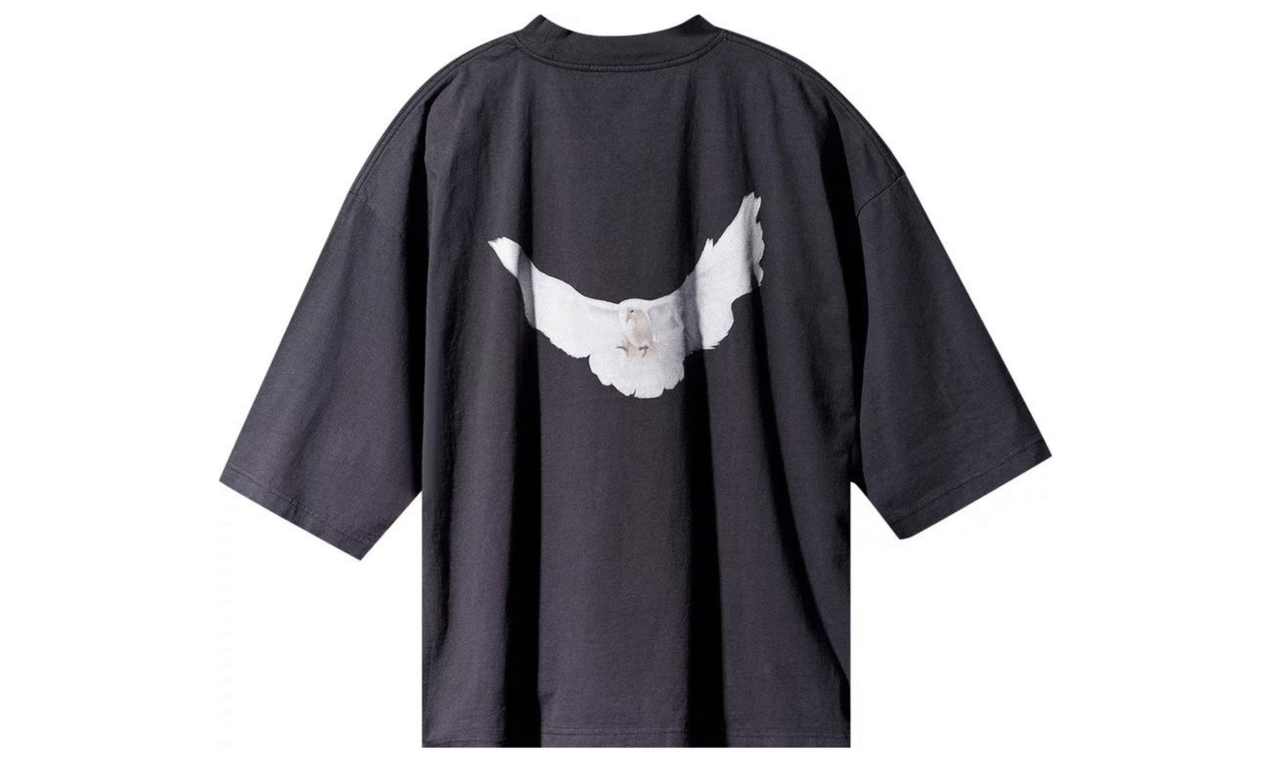 Yeezy Gap Engineered by Balenciaga Dove 3/4 Sleeve Tee Black - Kicksite-4712860220000